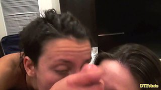 Late Night Threesome - Mystica Jade & Sophia Grace Fuck James Deen