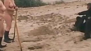 Outdoor domination on the beach