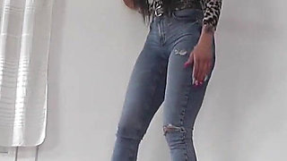 Under Beautiful Cleo's Big Platform Shoes