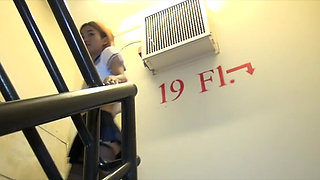 Exclusive Thai Amateur Bee Fucks in Stairwell & Balcony, Cosplay Anal Standing, Spoon, Anal Beads, Massive Facial.