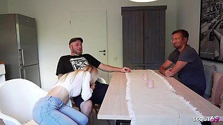 Hotwife spouse must observe while his lean German Nubile Gf get protection-free-for-all Plow by Big Pecker senior Fellow