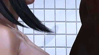 Tifa's Dark Haven: Asian Girl with Huge Tits Sucking BBC and Got Covered in Cum in the Toilet - Episode 22