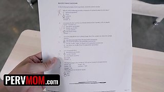 Big titted cougar Lexi Luna preps breakfast and something more for son-in-law