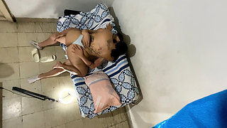 Mexican Wife Sucking Ass and Riding in Home Video