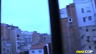Chesty blonda latin screwed by a policeman with a huge cock - faux cop