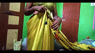 Ammu Showing Big Boobs and Changing the Saree