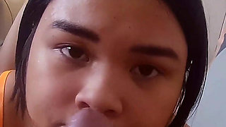 Thick Filipina Blackbred by Her Fake Black Stepdaddy