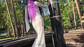 Gothic Witch Wanders the Cemetery, Performs Black Magic Rituals, and Makes You to Worship Her and Satan.