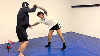 Kourtneyinked Wrestles Pathetic Guy