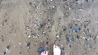 Barefoot Walking on the Beach Sfw