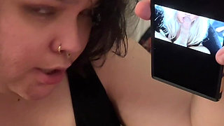 Chastity Cuck Teasing! Dirty Talk Sph & Showing Him Pictures of Me with My Bull! Vibrator Stimulating