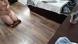 Sexy Wife Workout at Home Naked