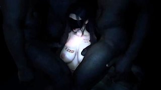 First Time Gangbang for Huge Boobs Asian Slut in 3D