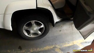 Blonde with natural tits Ranie Mae penetrated in the missionary pose