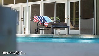 BEEN CAUGHT STEALING! Slutty Nanny Lets Boss Empty Balls Inside Her To Stay Employed