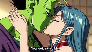 Beautiful milf fucked hard by a monster 3D animation