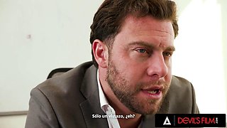 Boss Slams Big-Butted Office Babe Jesse Ponys Pretty Ass Relentlessly and Coats Her Face in Th