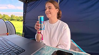 Homemade amateur blonde teen blowjob and cumshot
