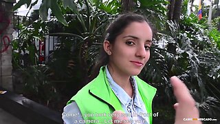 Hentai Brunette with Braces Rides Big Cock in Pickup Fuck