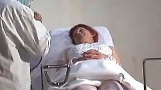 LFAP - French hairy mature bride ass pounded and fist fucked at the doctor