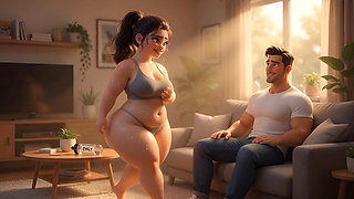 From Chubby & Ignored to Curvy Cock Tease - Her Slutty Transformation Ep3