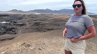 Hot Girl Flashing Natural Tits in Public Compilation