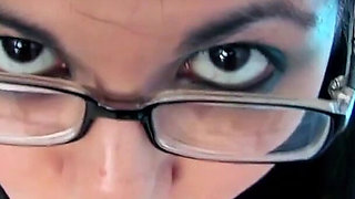 Pig Tails Cum Slut Teen Holly Dee Blows Four Hung Studs in Hot Bukkake Session