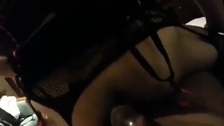Blonde Sissy Takes BBC Bareback