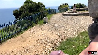 Public Dick Flashing - Girl Help Me to Cum in Mountains