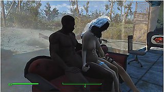 Threesome Sex With The Bride. The Bride Cheats In The Fallout Game Porno Game, Adult Mods