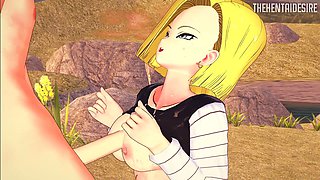 Pornno, android 18 hentai, big boobs