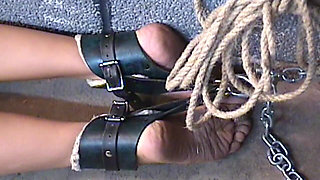 Nicole Redwing & Master Len BDSM Stretched Whipped Len654a