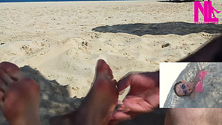 Me Being Tickled on My Feet on the Beach