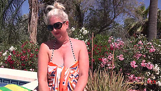 AuntJudysXXX - Meeting Hot Mature MILF Maggie Moon at the Pool