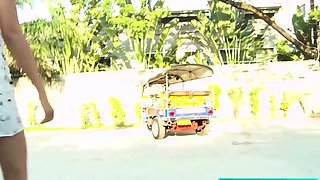 Cute Thai MILF picked up by Farang guys