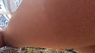 Hot Naked MILF Teasing on the Public Beach