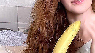 Sexy Banana Tongue Seduction