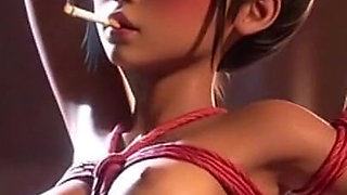 Smoking Bondage Compilation - Beautiful Women Tied up Smoking Cigarettes
