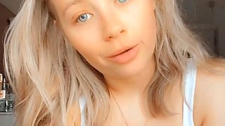 Ex wifey blonde homemade solo masturbation fun