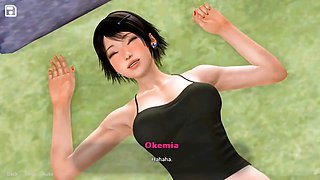 Hardcore ass-fucking action in a porn game with big-titted babes