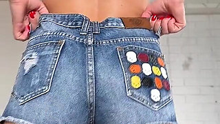 New Jeans Shorts and Leather Skirt Try on