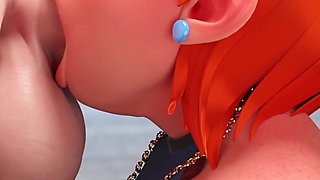 18yo Big Tits Redhead Stepsister Teen Face Fuck and Cum in Mouth with Huge Cock Stepbrother - Mansion Days - 3D Taboo Game
