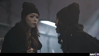 Cumshot xxx with easy-on-the-eyes Octavia Red and Oliver Davis from Parasited