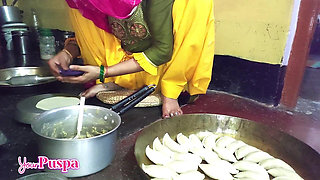 My Desi Maid Stays at My House to Work at Night on Festival, Kitchen Sex Video, Full Romantic Sex Video