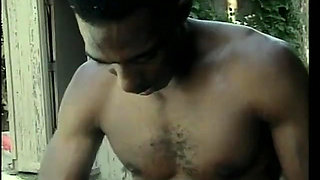 Hardcore fuck session with a group of horny black guys and girls by the pool