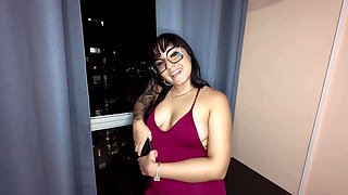 Big ass brunette enjoys cowgirl pose fuck after bj in POV