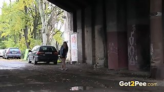 Nearly Caught Pissing In The River