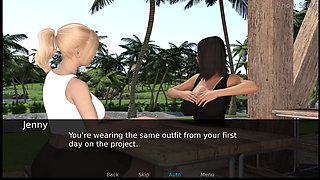 Project hot wife - playing with jenny's boobs outdoor