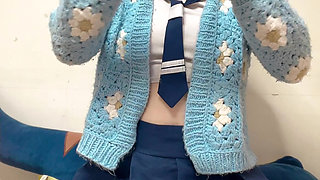 Hana Wear College Girl Cosplay for Her New Day Work Sex Cam