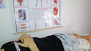 A Real Nurse's Blowjob, Surprised by the Patient's Erection